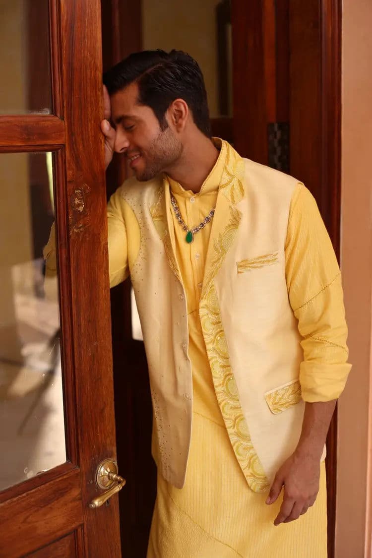 Kurta and jacket Set